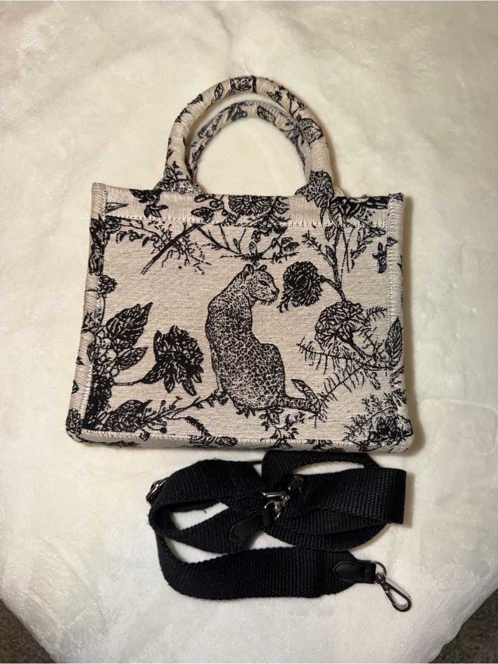 Target Printed Mini Tote Bag with Detachable Strap